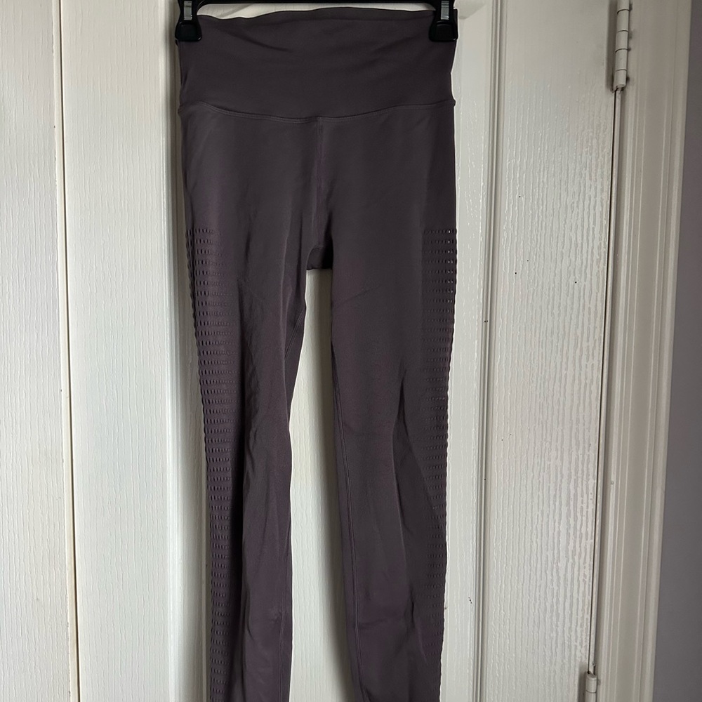 FABLETICS purple leggings with mesh sides